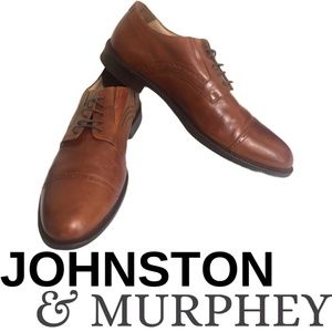 Johnston and Murphy Brown Leather Oxfords US 11.5